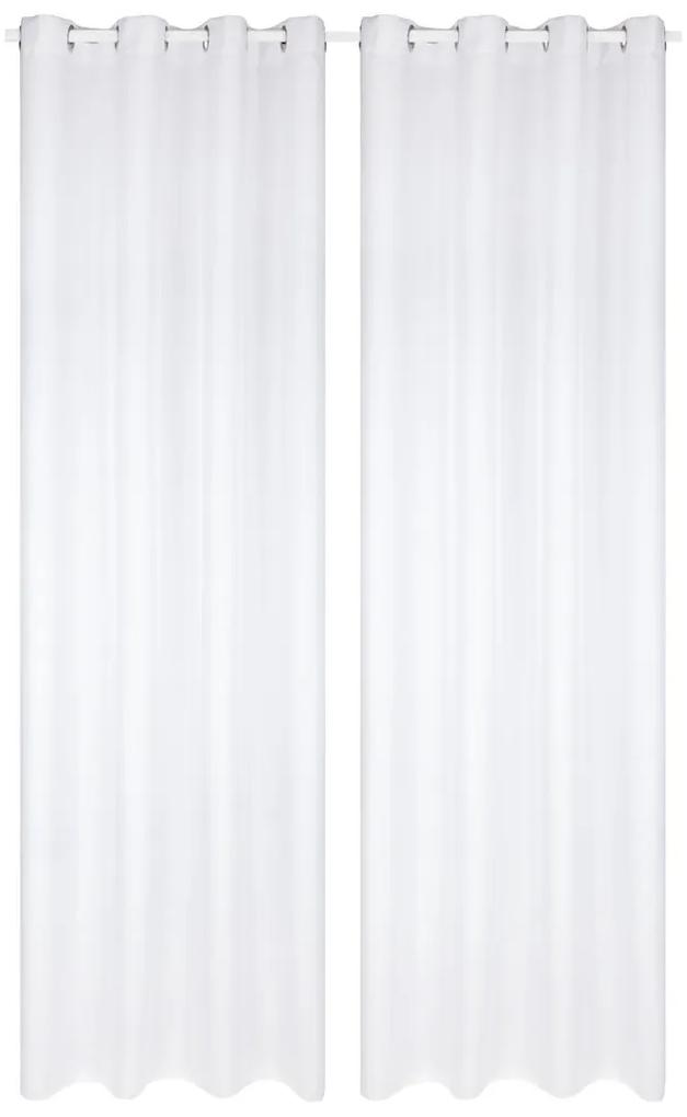 MERADISO® Závesy, 2 kusy, 135 x 245 cm (očká biela) (100309127)