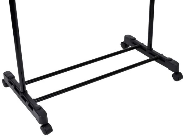 Vešiakový stojan na kolieskach LUKI čierny