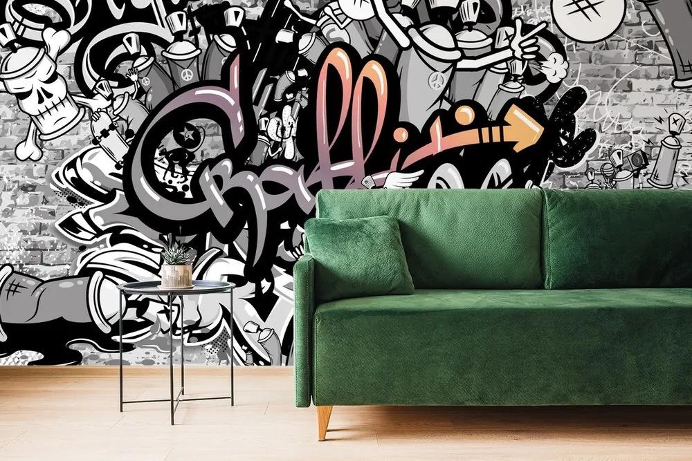Tapeta moderné graffiti umenie - 150x100