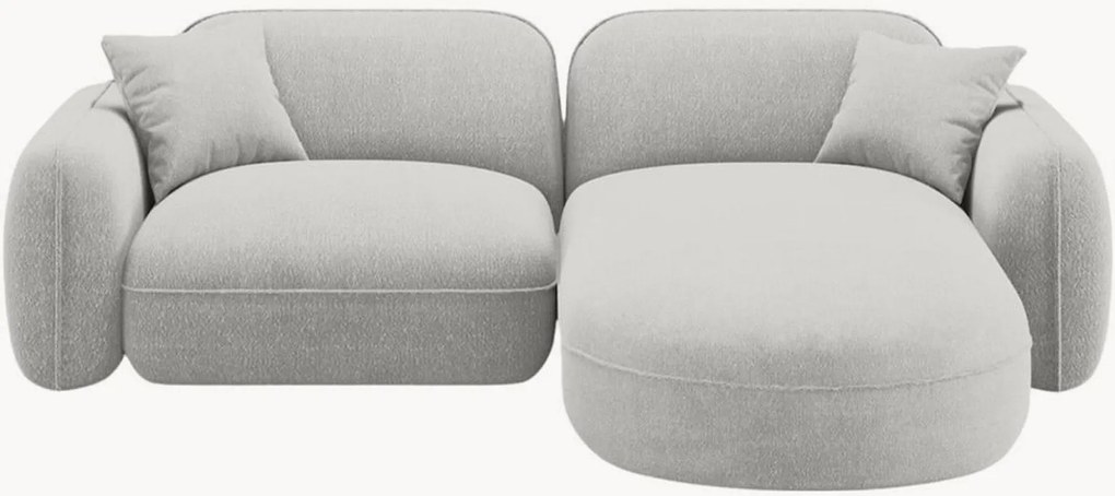 Modulárna velúrová rohová pohovka Lucien (3-miestna), ľavostranná