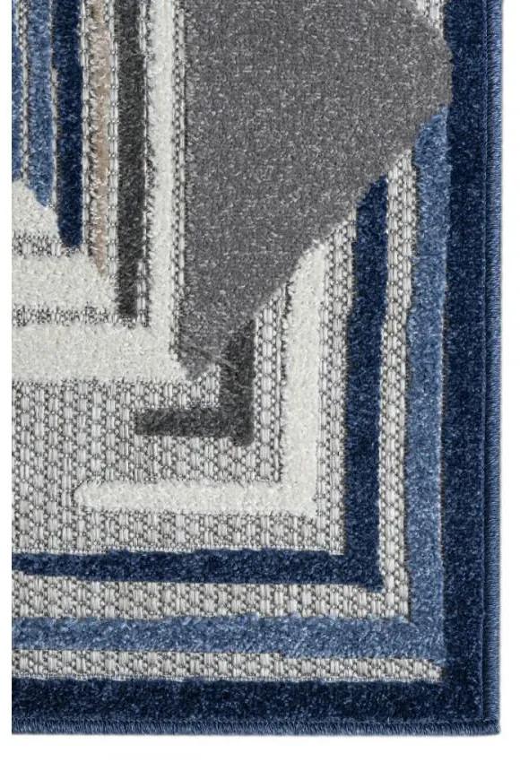 Kusový koberec Omir sivomodrý 140x200cm
