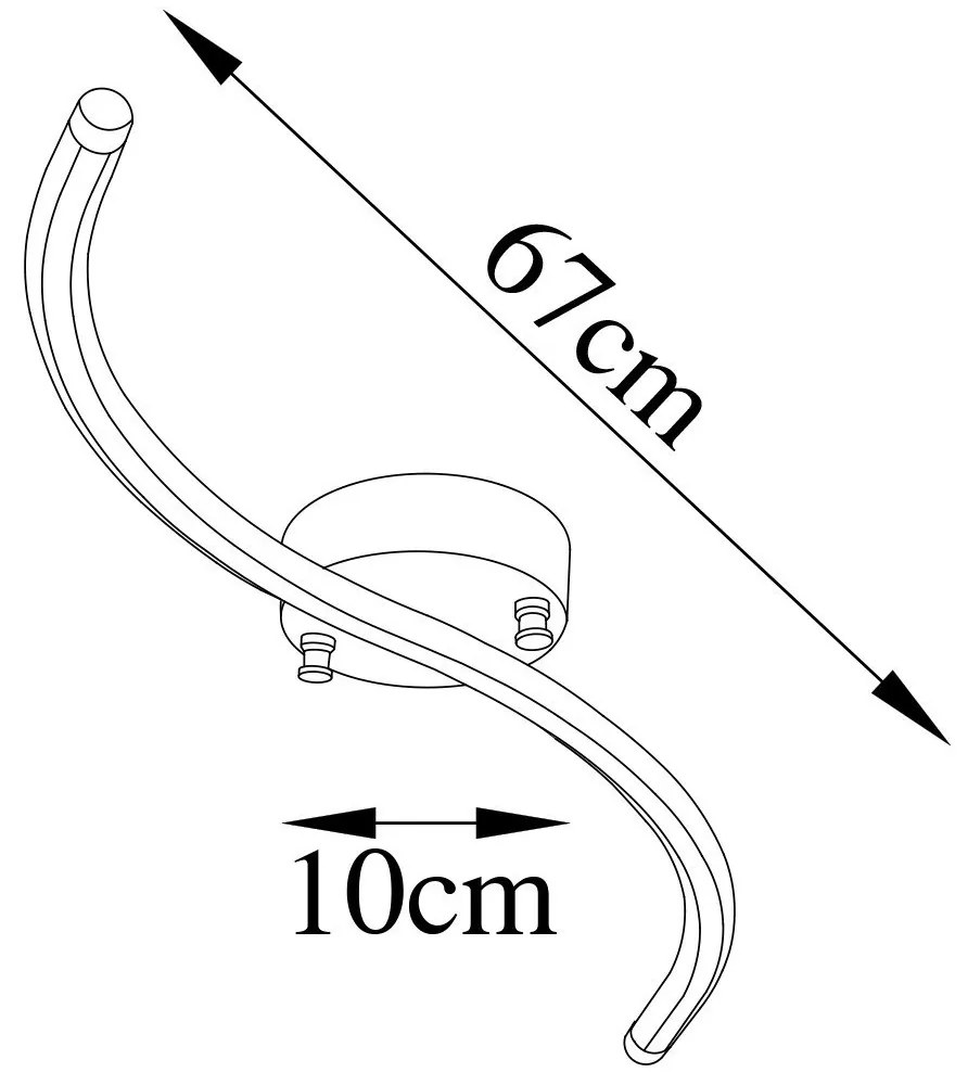 Stropné LED svietidlo Yilan zlaté