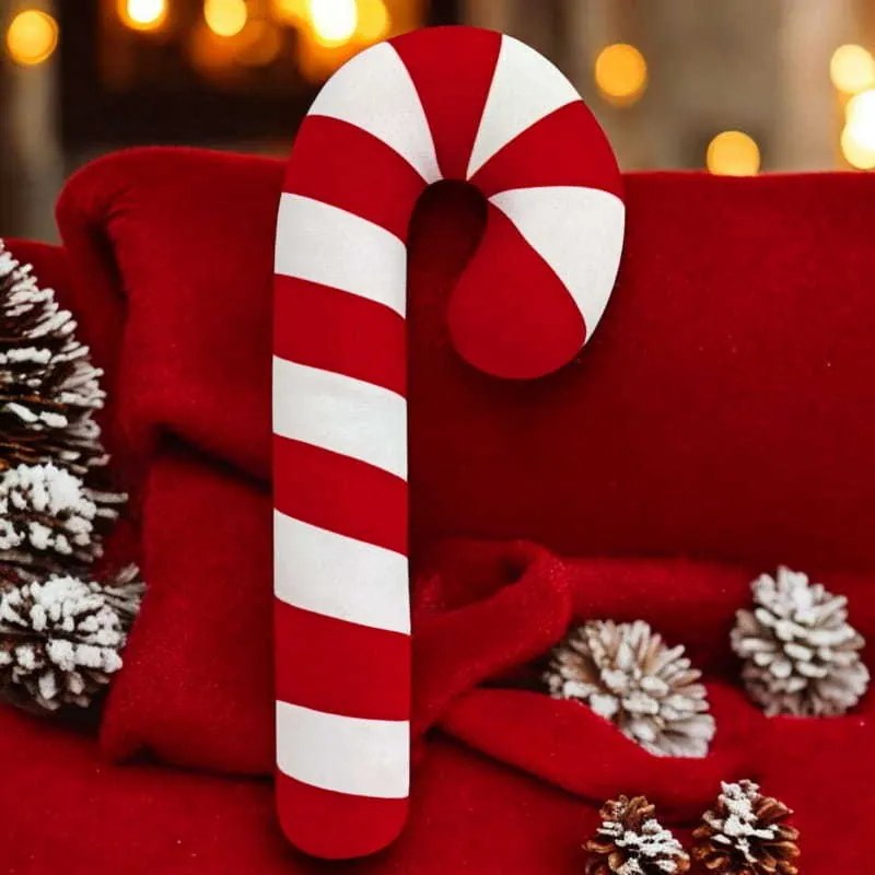 Tvarovaný vankúš VIANOČNÉ LÍZIATKO - 38 cm