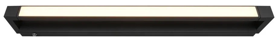 Matne čierne LED nástenné svietidlo Fabrizio – Trio