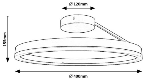 Rabalux 71302 - LED stropné svietidlo ISAURE LED/24W/230V