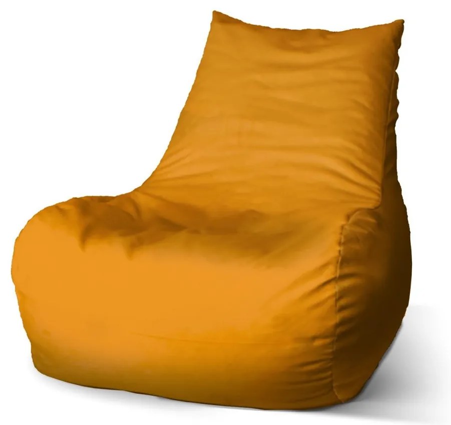 Sedací vak Bean neónová oranžová - detský, oranžová