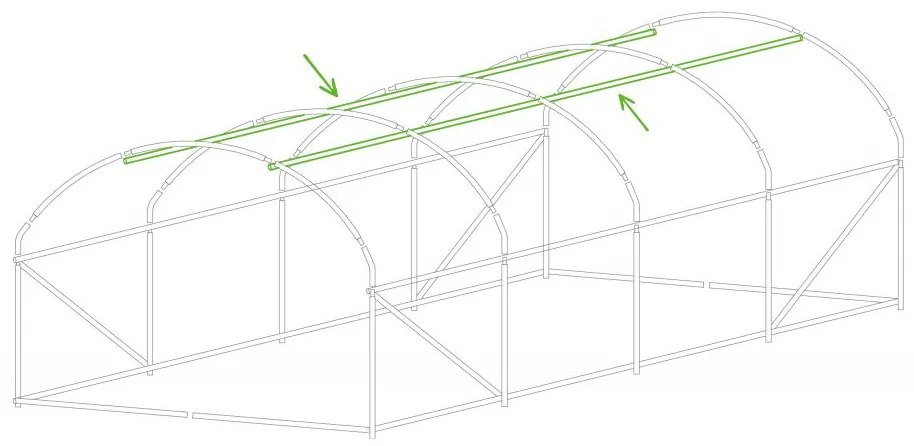 Home &amp; Garden Fóliovník 300 x 600 cm, 18 m2, bílý, gramáž fólie 160 g/m2