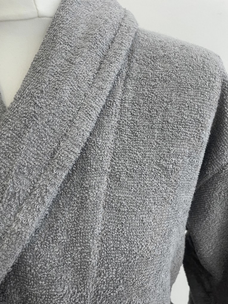 Froté deluxe unisex župan Sivý - S/M