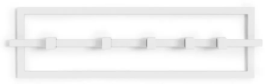 Biely kovový nástenný vešiak Cubiko - Umbra