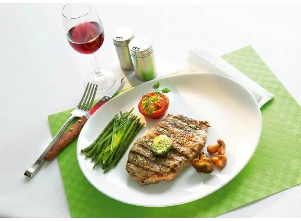 LUMINARC Plytký tanier Steak White 30 x 26 cm