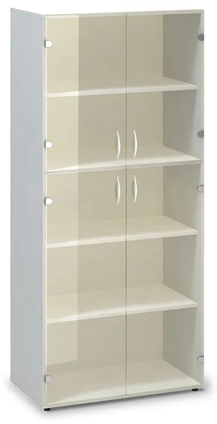 Vysoká skriňa ProOffice 80 x 45,8 x 178 cm, biela