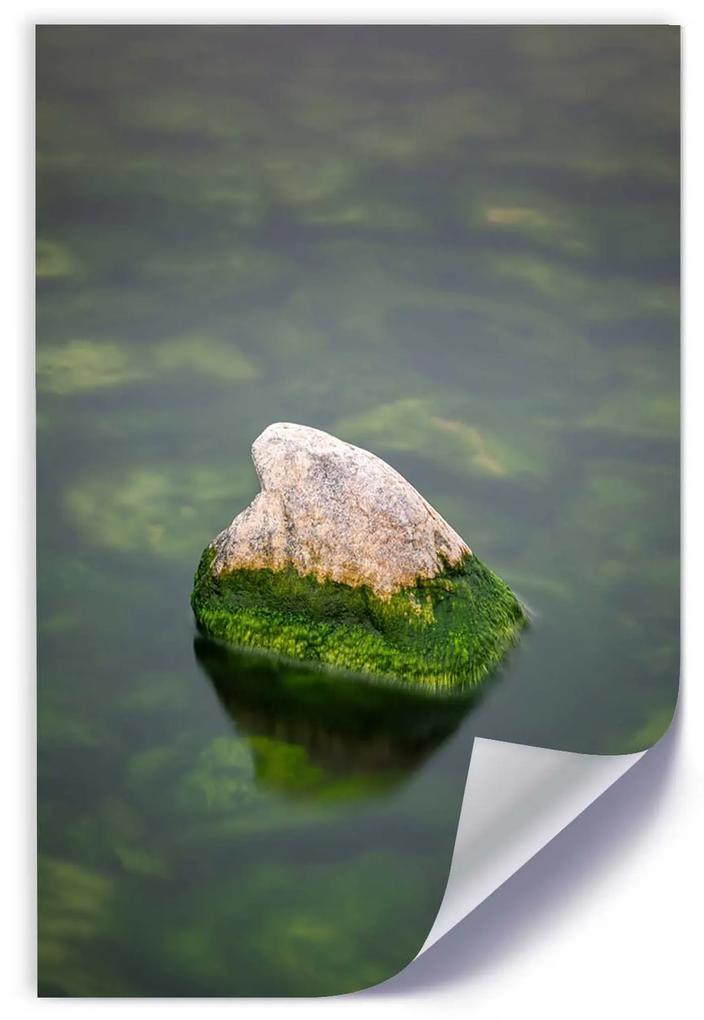 Gario Plagát Kameň vo vode Farba rámu: Bez rámu, Rozmery: 30 x 45 cm