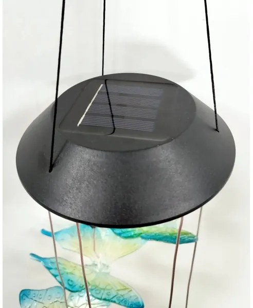 LED RGB Solárne svietidlo 6xLED/1,2V 300 mAh IP44 motýľ