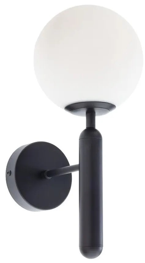 Redo 01-3127 - Nástenná lampa HAIKU 1xE14/28W/230V čierna