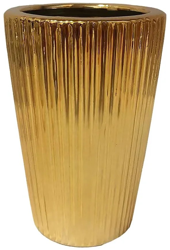 Kvetináč YS44193 Electroplating Effect D8xh12 Gold