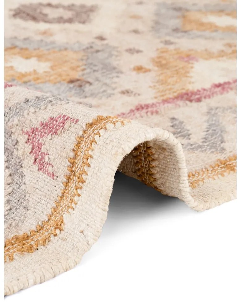 Krémový ručne tkaný jutový koberec 80x150 cm Roya Imani – Elle Decoration