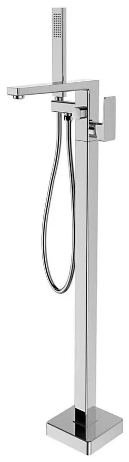 Sapho - Voľne stojaca vaňová súprava s batériou TURSI lesklý chróm