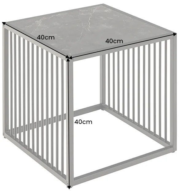 Príručný stolík na architektúru 40cm vzhľad divoký dub