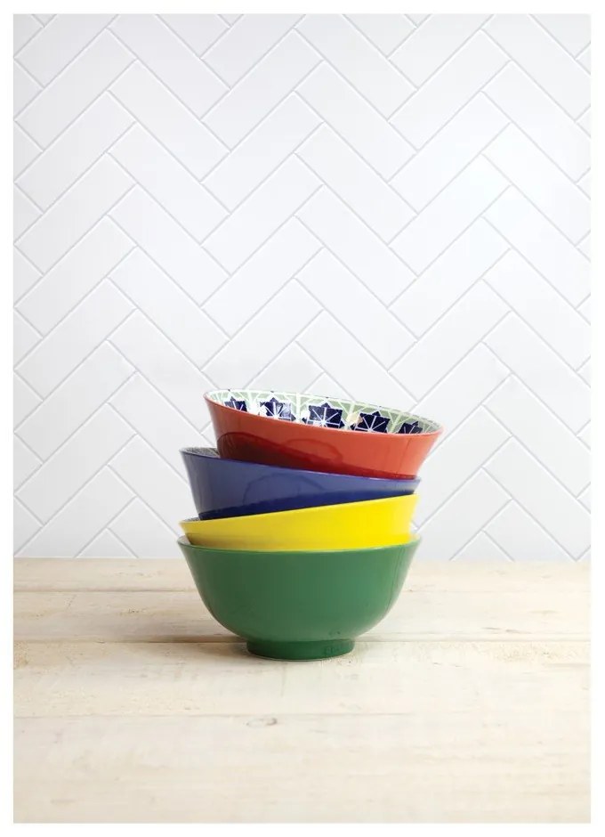 Súprava 4 keramických misiek Kitchen Craft, ø 15 cm