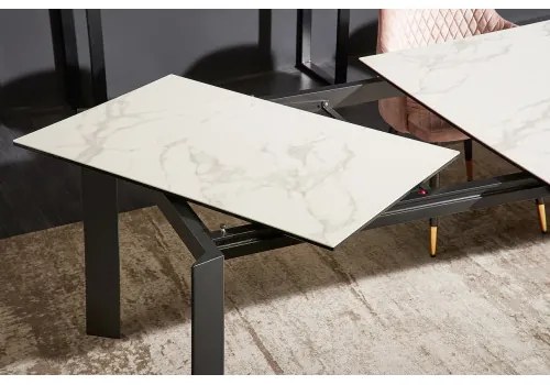 Rozkladací jedálenský stôl 41453 180/240 x 95cm White Ceramik  - Komfort-nábytok