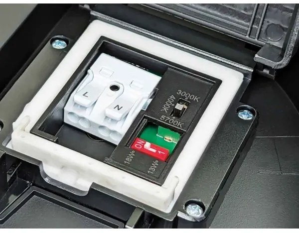 LED stmievateľné stropné svietidlo VARIO NOVA LED/13/18W/230V pr. 36 cm IP44 čie