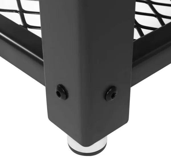 Odkladací stolík ELDUR hnedá/čierna