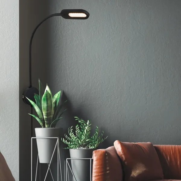 Briloner 2177015 - LED Stmievateľná flexibilná nástenná lampa LED/6W/230V čierna