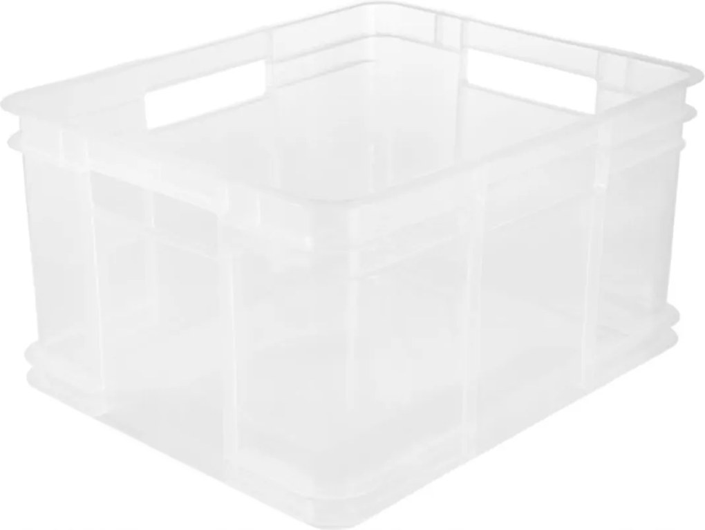 Keeeper Úložný box pre domácnosť aj dielňu, BRUNO XXL, 54L, 52 x 43 x 28 cm, transparentný
