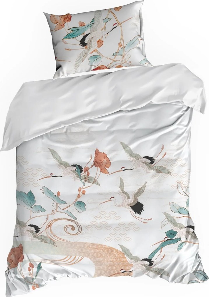 MAKOSATÉNOVÉ OBLIEČKY MILA 140X200 CM, 1 KS 70X90 CM VZOROVANÉ