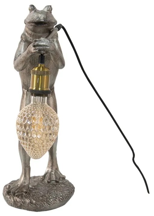 Dekoratívne sivo medené svietidlo ŽABA