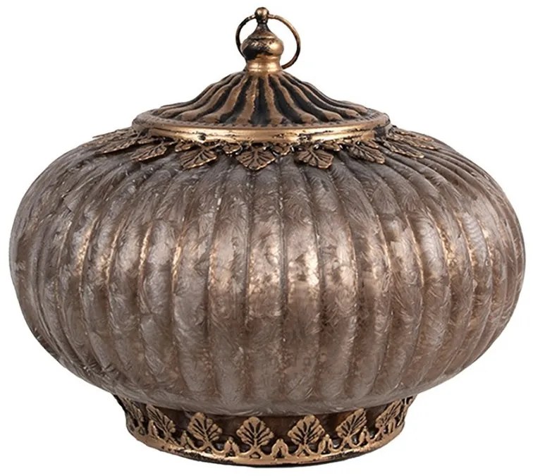 Ružová sklenená svietiaca LED lampáš Balli - Ø 17*14 cm