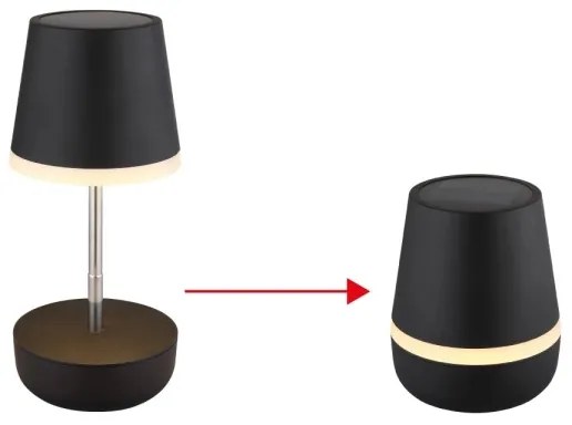 Globo 36638S - LED Solárna lampa 10xLED/0,06W/3V IP44 čierna