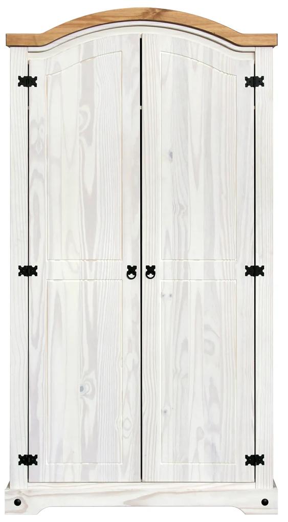 IDEA Skriňa 2-dverová CORONA biely vosk