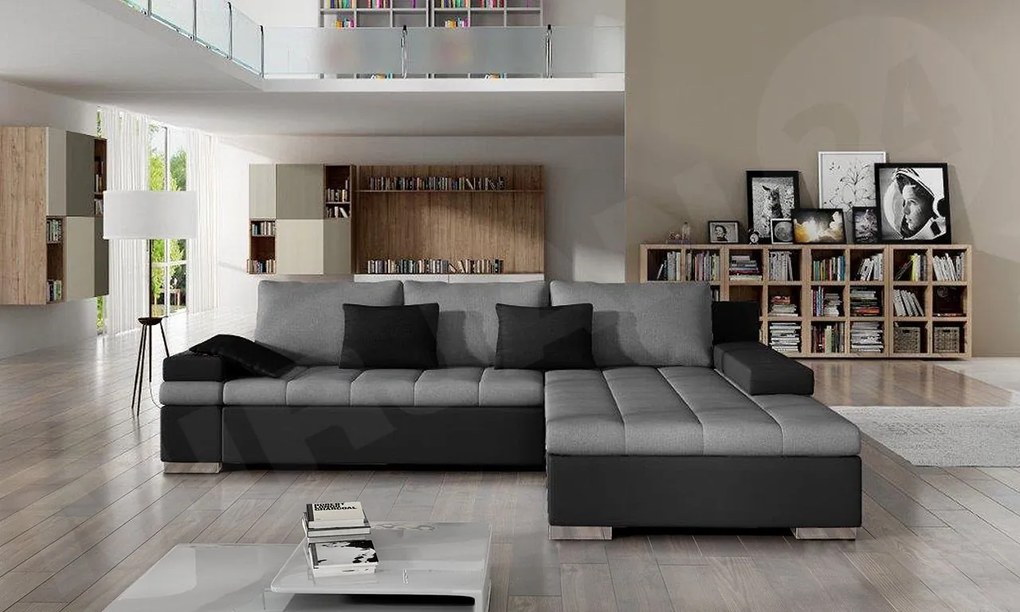 Rohová sedačka Kanton, Dostupné poťahy: Uttario Velvet 2979 + Uttario Velvet 2979 + Senegal 825, Strana: ľavá