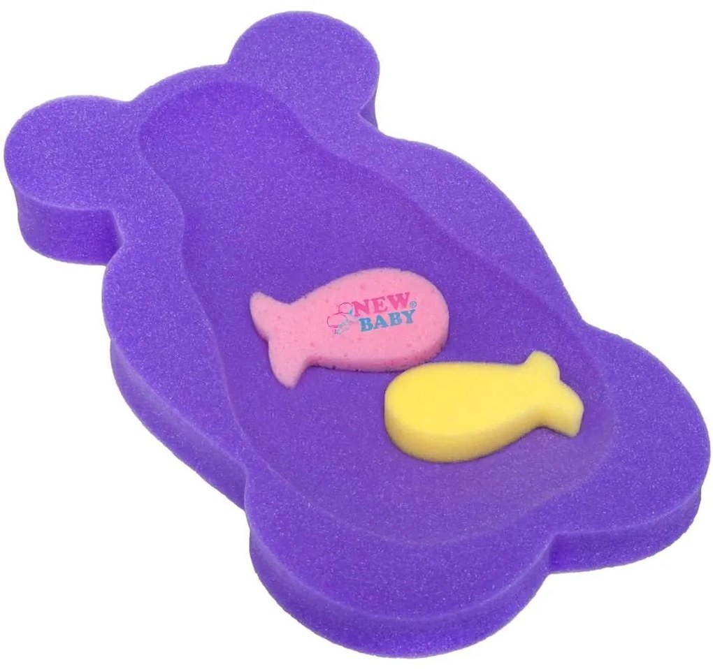 Penová podložka maxi New Baby BASIC medveď fialová