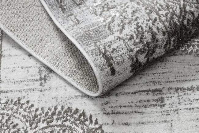 Koberec LIRA E1468 Rozeta, štrukturálny, glamour - sivý