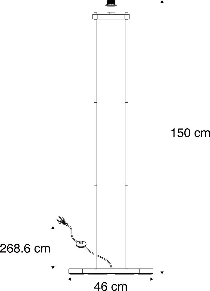 Moderná stojaca lampa béžová - Thijmen