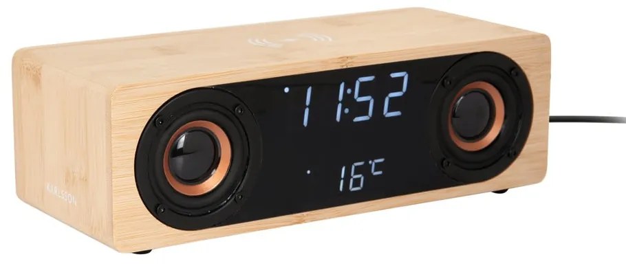 Digitálny rádiobudík s bezdrôtovou nabíjačkou Classic BT – Karlsson