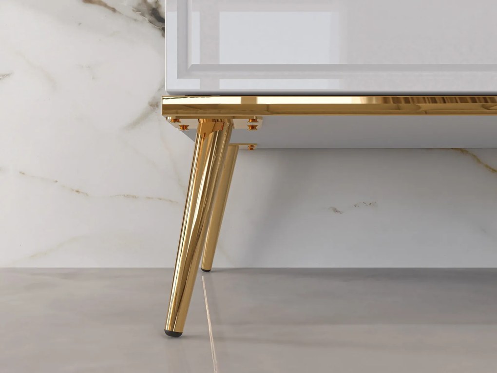 VITRÍNA BELLINI BIELY VYSOKÝ LESK 55 cm LED