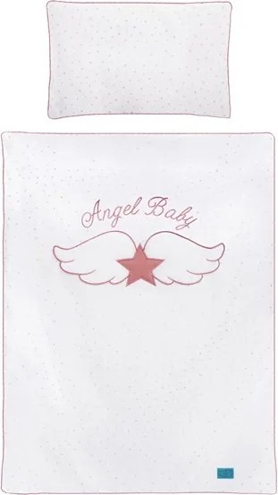 BELISIMA Belisima Angel Baby 3-dielne posteľné obliečky Belisima Angel Baby 100/135 ružové Ružová |