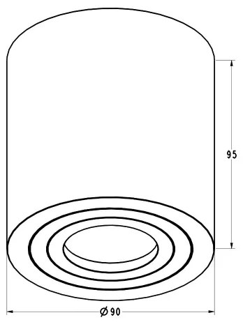 Zuma Line ACGU10-158-N - Bodové svietidlo RONDIP SL 1xGU10/50W/230V IP44 biela