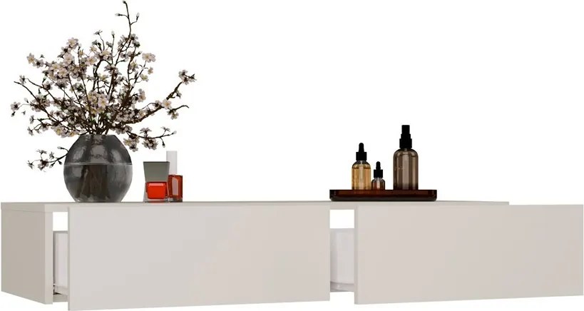 Závesný toaletný stolík MIKA 110 cm kašmírový