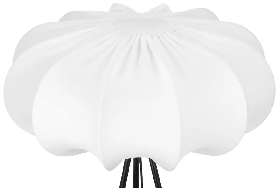 Biela stojacia lampa s textilným tienidlom (výška 147 cm) Cafee – Candellux Lighting