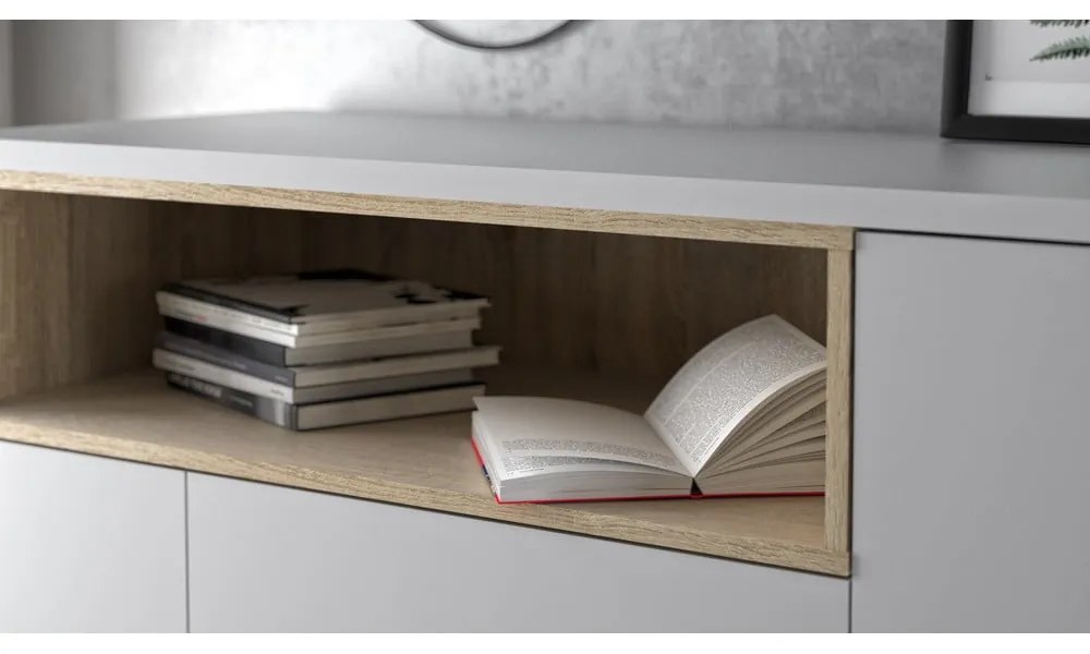 Biela komoda 176x90x49 cm Roomers – Tvilum