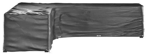 vidaXL Kryt na záhradný nábytok v tvare L 20 očiek 300x300x70 cm-