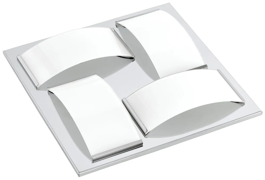 EGLO LED stropné svietidlo do kúpeľne WASAO 1, 4x5,4W, teplá biela, 32x32cm, štvorcové, IP44