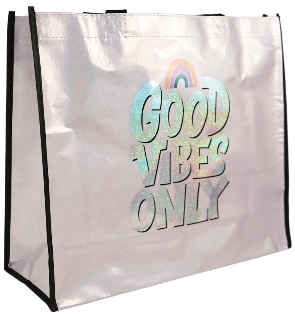 Nákupná taška SHOP & GO 37 cm - viac variantov Varianta: Good Vibes Only