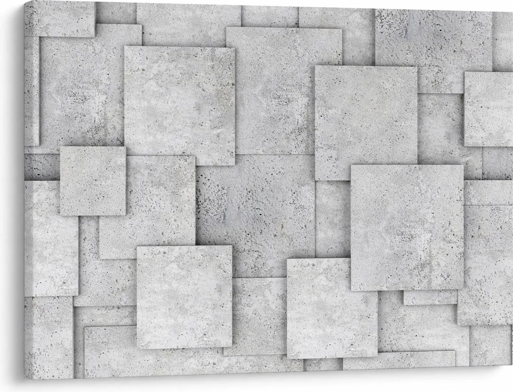 Obraz - Abstrakcia betónových kachličiek (70x50 cm)