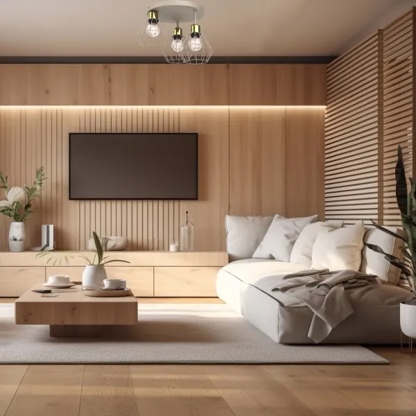 Stropné svietidlo PARKLA 3xE27/15W/230V béžová/zlatá