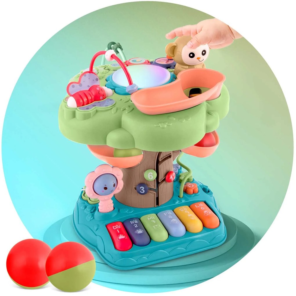 Vzdelávacia hračka na stromček s melódiou Ricokids 781600